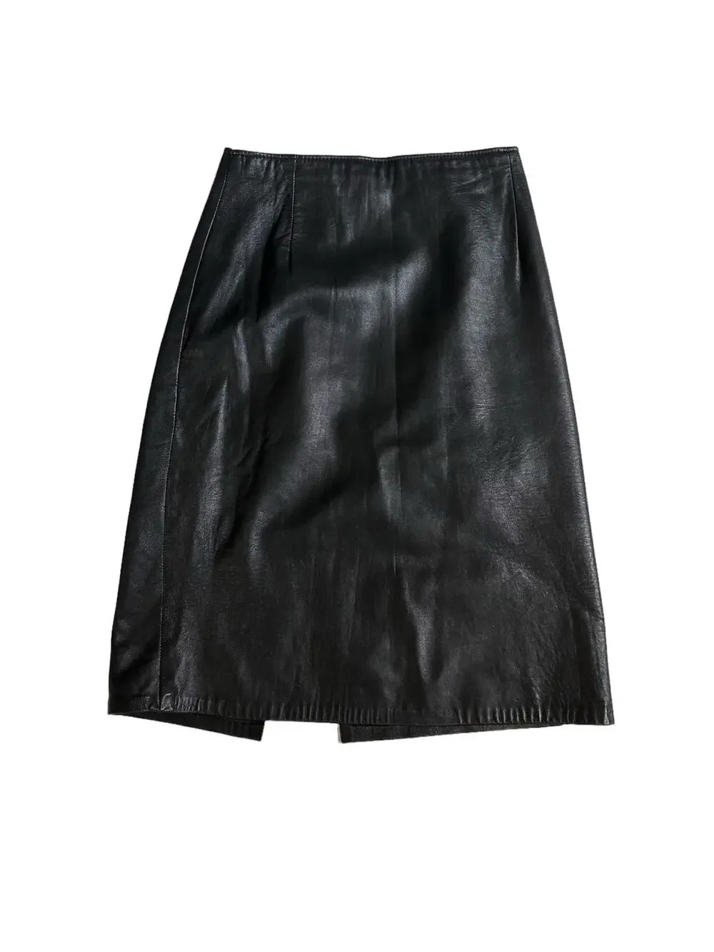 Vintage Black Leather Skirt by Contempo Casuals size 4